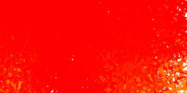 Светло Оранжевая Векторная Текстура Случайными Треугольниками Иллюстрация Абстрактными Красочными Треугольными — стоковый вектор