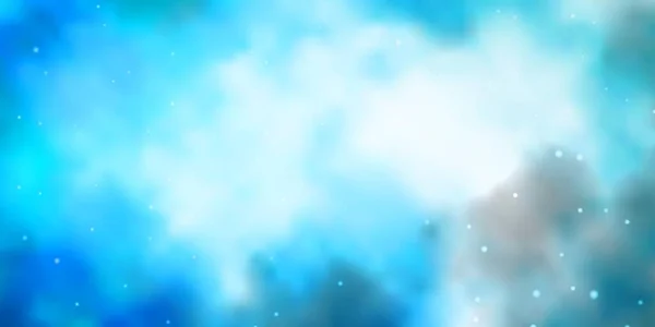 Fond Vectoriel Bleu Clair Avec Petites Grandes Étoiles — Image vectorielle