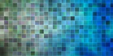 Açık mavi, dikdörtgenli sarı vektör arkaplan. Renkli dikdörtgenlerle soyut gradyan çizimi. Reklamınız, posteriniz, afişiniz için en iyi tasarım.