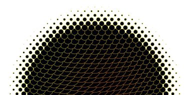 Dairesel şekilli Açık Turuncu vektör düzeni.