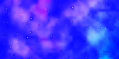 Renkli yıldızlı hafif Mor vektör arkaplanı.