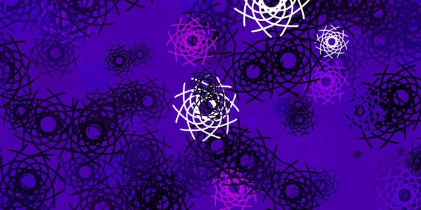 Licht Paars Roze Vectorachtergrond Met Chaotische Vormen Eenvoudig Design Abstracte — Stockvector