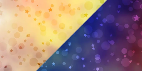 Textura Vectorial Con Círculos Estrellas — Vector de stock