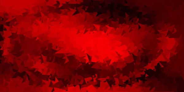 Fondo Poligonal Vectorial Rojo Claro Ilustración Abstracta Colorida Con Triángulos — Archivo Imágenes Vectoriales