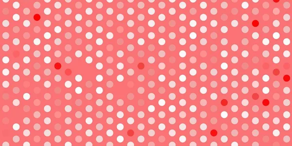 Dairesel açık kırmızı vektör şablonu. Parlak renkli ve soyut küreler içeren bir resim. Web siteleri için desen.
