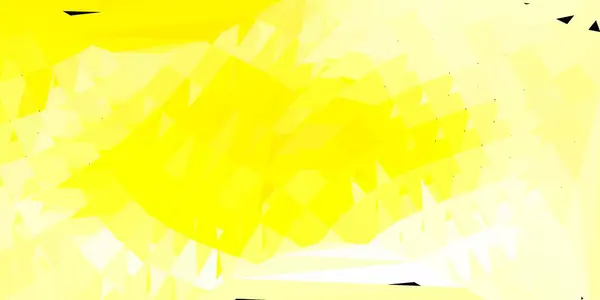 Luz Amarelo Vetor Pano Fundo Poligonal Nova Ilustração Colorida Com — Vetor de Stock