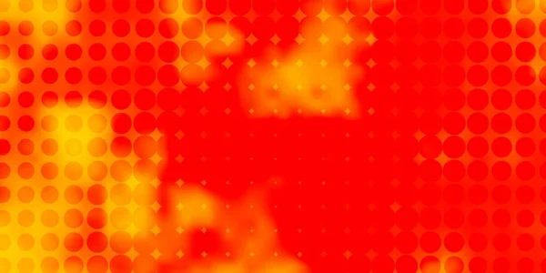 Mise Page Vectorielle Orange Clair Avec Cercles — Image vectorielle