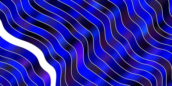 Rose Foncé Motif Vectoriel Bleu Avec Courbes — Image vectorielle