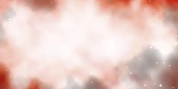 Текстура Светло Красного Вектора Красивыми Звездами — стоковый вектор