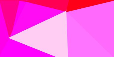 Açık pembe, yeşil vektör üçgen mozaik zemin. Değişken üçgenli renkli soyut çizimler. Tasarımın için en iyi seçim.