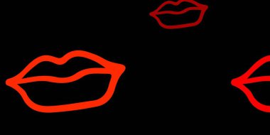 Kadın sembollü koyu kırmızı vektör arka planı. Kadınların güç ve güç göstergelerini gösteren bir ilüzyon. Duvar kağıtları için zarif tasarım.