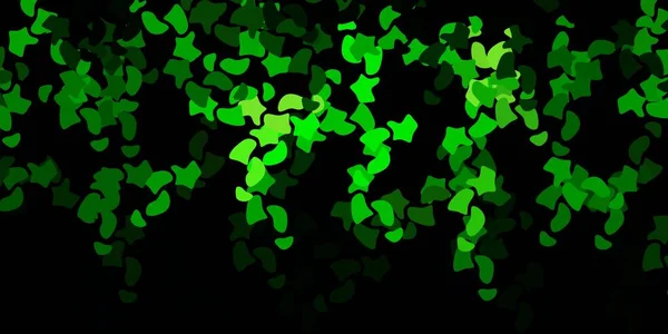 Patrón Vectorial Verde Oscuro Con Formas Abstractas Diseño Sencillo Estilo — Archivo Imágenes Vectoriales