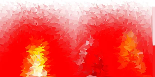 Világos Piros Sárga Vektor Elvont Háromszög Háttér Gradient Illusztráció Poligonális — Stock Vector