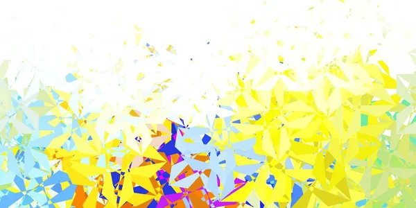 Hellblaue Gelbe Vektor Abstrakte Dreieck Vorlage Abstrakte Illustration Mit Eleganten — Stockvektor