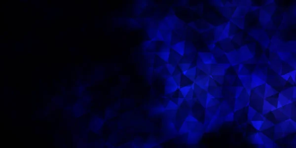 Dark Blue Vector Texture Triangular Style Glitter Abstract Illustration Triangular — Stock Vector