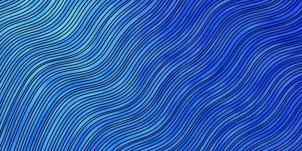 Modèle Vectoriel Bleu Clair Avec Lignes Courbes — Image vectorielle