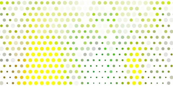 Verde Claro Fondo Vector Amarillo Con Manchas Ilustración Abstracta Con — Archivo Imágenes Vectoriales