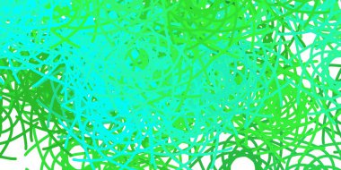 Rastgele biçimlerde açık yeşil vektör arkaplanı. Soyut tarzda, gradyan formlarda basit tasarım. Reklamlarınız için modern tasarım.