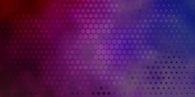 Koyu mavi, daireli sarı vektör deseni.