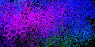 Soyut şekilli koyu pembe, mavi vektör deseni. Gradyan rastgele formlarla modern soyut illüstrasyon. Duvar kağıdı seti için zarif tasarım.