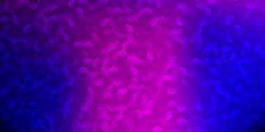 Açık mor, altıgen şekilli pembe vektör düzeni. Renkli basit altıgenli yaratıcı bulanık arkaplan. Tasarımına kolay bir ekleme.