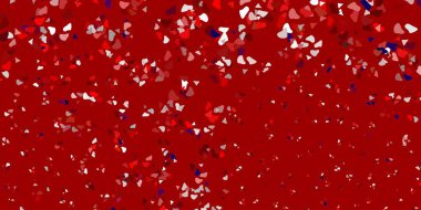 Kaotik şekilli açık kırmızı vektör arkaplanı. Basit gradyan şekilli renkli bir çizim. İşiniz için akıllı tasarım.