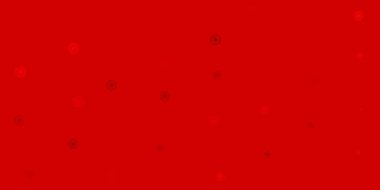 Dairesel şekilli hafif turuncu vektör düzeni. Renkli damlaları olan soyut parlak bir illüstrasyon. Web siteleri için desen.