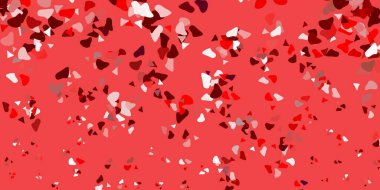 Soyut biçimlere sahip açık kırmızı vektör şablonu. Soyut tarzda, gradyan formlarda basit tasarım. Web siteniz için basit illüstrasyon.