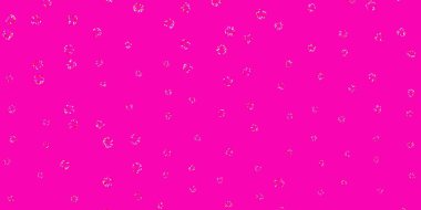 Açık mavi, daireli kırmızı vektör şablonu. Doğa tarzında rengarenk çizimler. Web siteleri için desen.