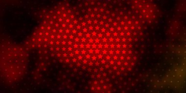 Koyu renkli, güzel yıldızlı vektör dokusu.