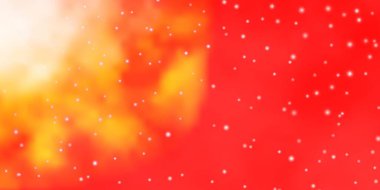 Açık Kırmızı, parlak yıldızlı sarı vektör düzeni.