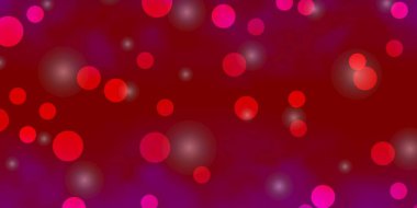 Açık Mor, daireli pembe vektör düzeni, yıldızlar.