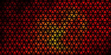 Koyu kırmızı vektör şablonu, kristaller, üçgenler. Üçgenli soyut gradyan çizimi. Broşürler, broşürler için desen