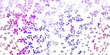 Açık mor, soyut şekilli pembe vektör şablonu. Soyut tarzda, gradyan formlarda basit tasarım. Cep telefonları için arka plan.