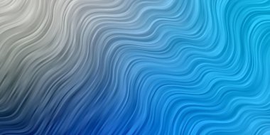 Eğri çizgileri olan hafif Mavili vektör deseni.