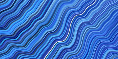 Bükülmüş çizgileri olan hafif BLUE vektör arkaplanı. Bükülmüş çizgileri olan yepyeni renkli bir çizim. Broşürler, broşürler için desen.