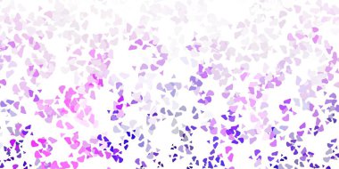 Soyut biçimlere sahip açık mor vektör şablonu. Soyut tarzda renkli şekilli bir illüstrasyon. Cep telefonları için arka plan.