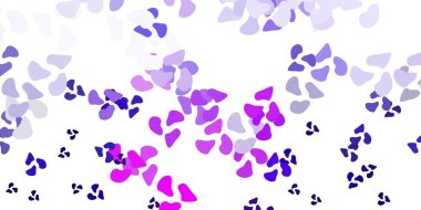 Açık Mor, kaotik şekilli pembe vektör arkaplan. Basit gradyan şekilli renkli bir çizim. Cep telefonları için arka plan.