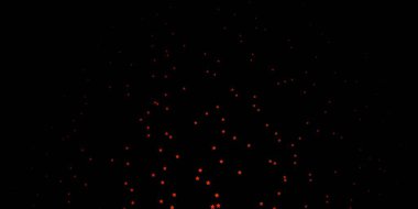 Küçük ve büyük yıldızlı koyu turuncu vektör arkaplanı.