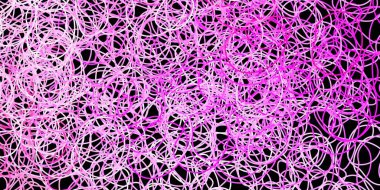 Koyu pembe, sarı vektör arkaplan ve kaotik şekiller. Soyut tarzda, gradyan formlarda basit tasarım. Web siteniz için basit illüstrasyon.