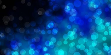 Küreli koyu mavi vektör deseni.