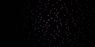 Küçük ve büyük yıldızlı koyu mor vektör arkaplanı.