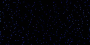 Parlak yıldızlı koyu mavi vektör düzeni.