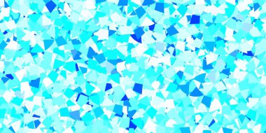 Üçgen biçiminde açık mavi vektör dokusu. Doğa tarzında üçgenleri olan güzel bir çizim. Web siteleri için desen.
