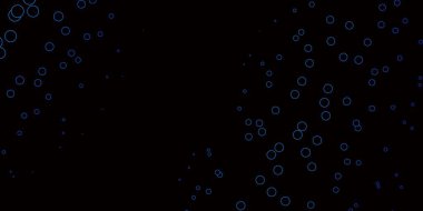 Lekeli koyu mavi vektör arkaplanı.