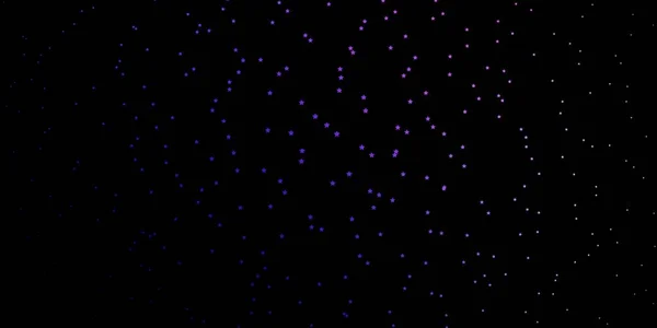 Violet Foncé Disposition Vectorielle Rose Avec Des Étoiles Brillantes — Image vectorielle