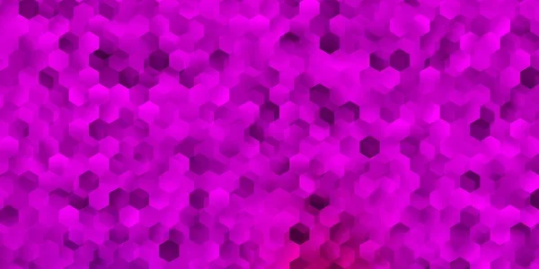 Light Purple Pink Vector Texture Colorful Hexagons Abstract Colorful Gradient — Stockvector
