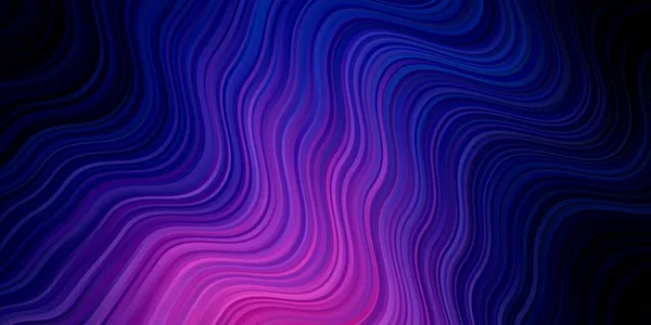 Dark Pink Blue Vector Background Curves — Stock Vector