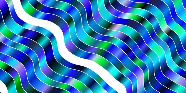 Ανοιχτό Μπλε Πράσινο Διανυσματικό Μοτίβο Καμπύλες Αφηρημένη Κλίση Εικονογράφηση Wry — Διανυσματικό Αρχείο