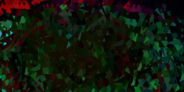 Dunkle Mehrfarbige Vektorgradienten Polygonstruktur Bunte Abstrakte Illustration Mit Gradientendreiecken Wallpaper — Stockvektor